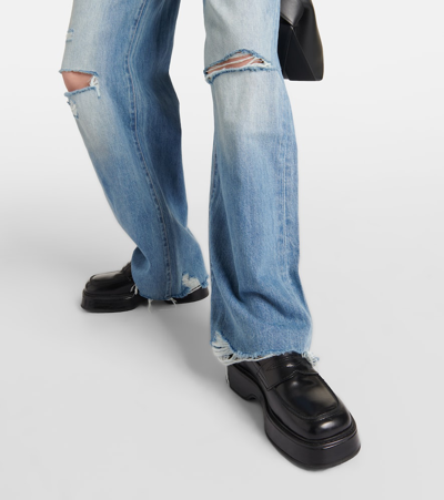 7 For All Mankind Scout High-rise Wide-leg Jeans In Blue