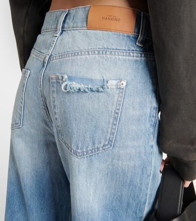 7 For All Mankind Scout High-rise Wide-leg Jeans In Blue