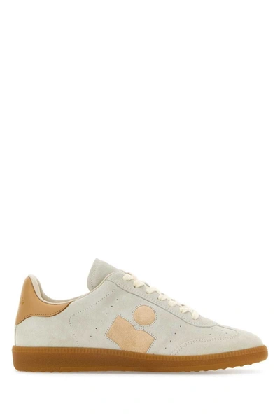 Isabel Marant Multicolor Lace Up Sneakers In White