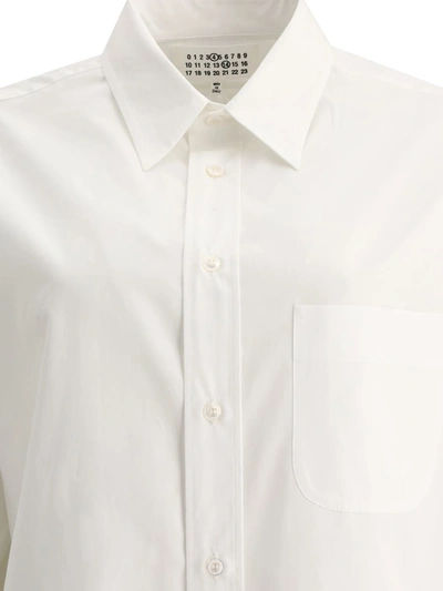 Shop Maison Margiela "four Stitches" Poplin Shirt In White