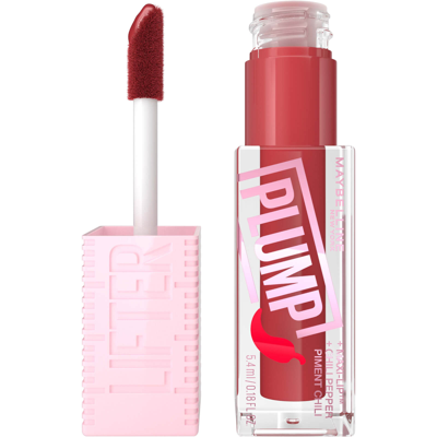 Shop Maybelline Lifter Gloss Plumping Lip Gloss Lasting Hydration Formula With Hyaluronic Acid And Chilli Pepper (va In Hot Chilli