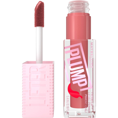 Shop Maybelline Lifter Gloss Plumping Lip Gloss Lasting Hydration Formula With Hyaluronic Acid And Chilli Pepper (va In Peach Fever