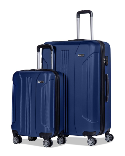 Shop American Green Travel Denali 2pc Luggage Set In Blue