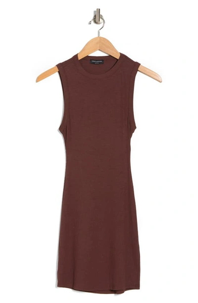 Shop N By Naked Wardrobe The Ribbed Minidress In Chocolate