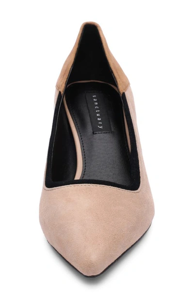 Shop Sanctuary Perk Pointed Toe Pump In Cappuccino