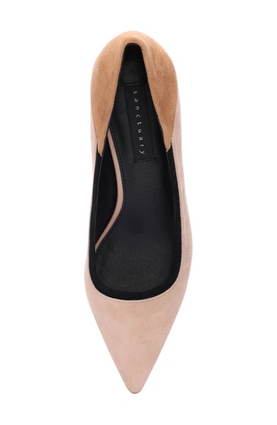 Shop Sanctuary Perk Pointed Toe Pump In Cappuccino