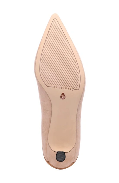 Shop Sanctuary Perk Pointed Toe Pump In Cappuccino