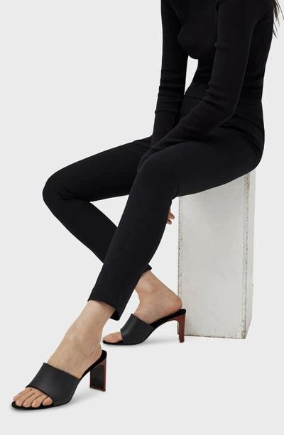 Rag & Bone Nina High-rise Coated Ankle Skinny Jeans In Black