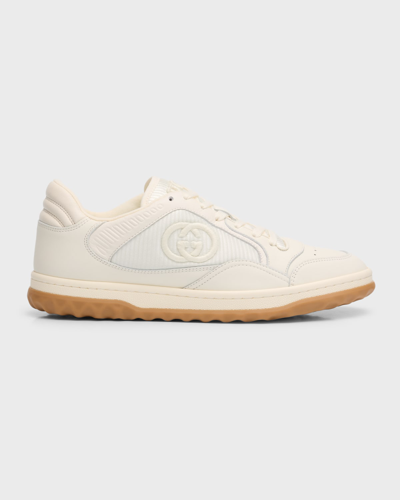 Shop Gucci Mac80 Gg Leather Runner Sneakers In Off White