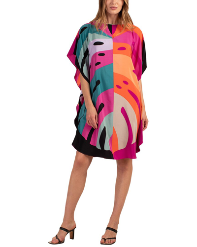 Shop Trina Turk Global Silk Midi Dress