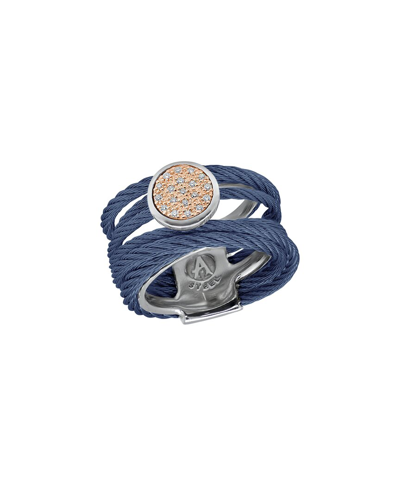 Shop Alor Classique 18k Rose Gold 0.10 Ct. Tw. Diamond Cable Ring