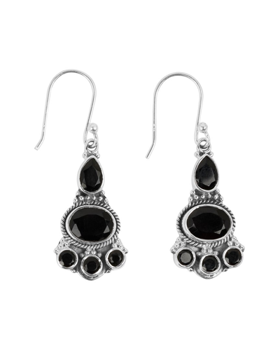 Shop Tiramisu Silver 0.78 Ct. Tw. Black Onyx Earrings