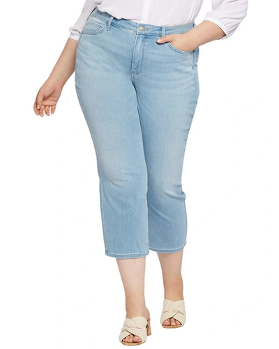 Shop Nydj Plus Piper Poetry Relaxed Crop Jean In Blue