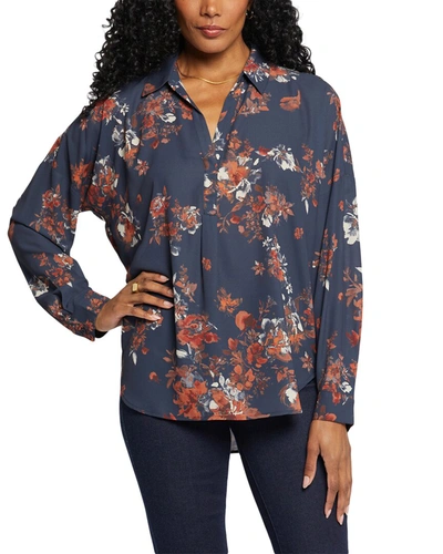 Shop Nydj Becky Blouse In Multi