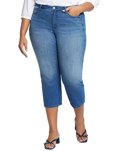 Shop Nydj Plus Piper Melody Relaxed Crop Jean In Blue