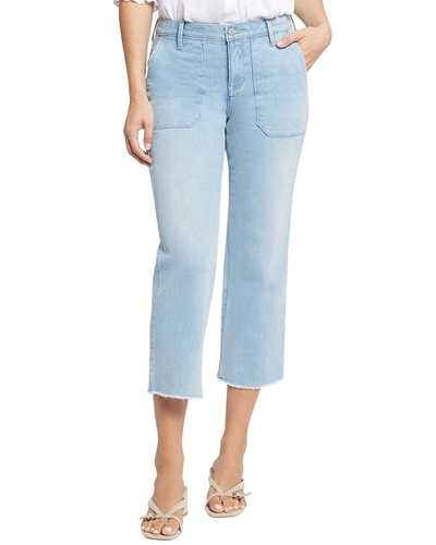 Shop Nydj Piper Mojave Relaxed Crop Jean In Blue