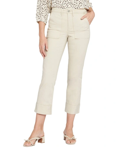 Shop Nydj Petites Relaxed Utility Feather Straight Leg Jean In Yellow