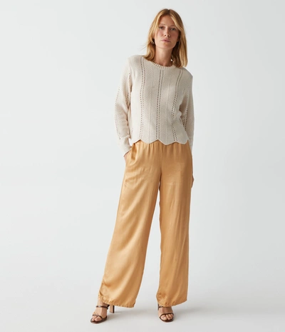 Shop Michael Stars Cyrus Satin Pant In Olive