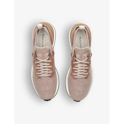 Magnanni Stratus Lyteknit Sneakers In Beige