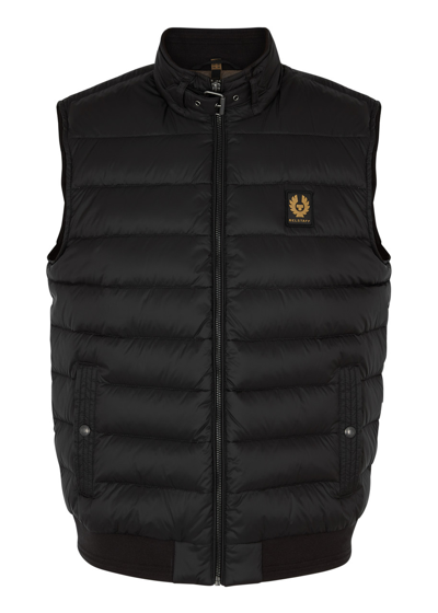 Shop Belstaff Circuit Quilted Shell Gilet In Black