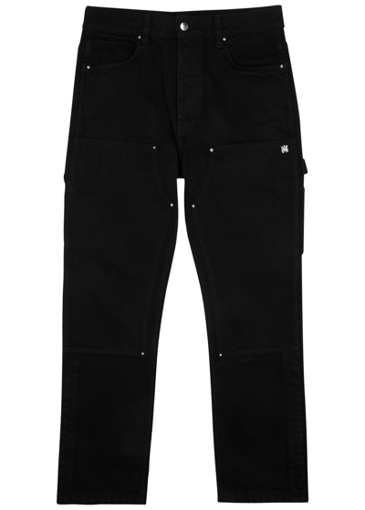 Shop Amiri Carpenter Straight-leg Jeans In Black