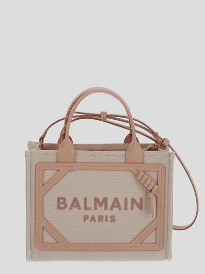 Shop Balmain Bags In Cremenuderose