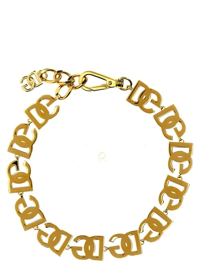 Shop Dolce & Gabbana 'dg' Necklace In Gold