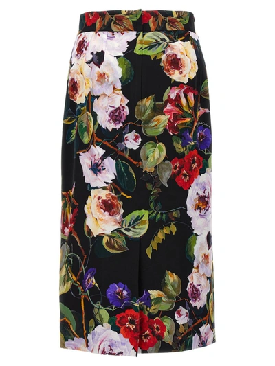 Shop Dolce & Gabbana 'roseto' Skirt In Multicolor