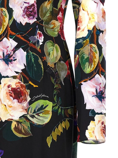 Shop Dolce & Gabbana 'roseto' Dress In Multicolor