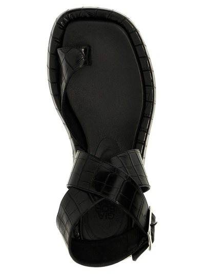 Shop Gia Borghini 'roxanne' Sandals In Black