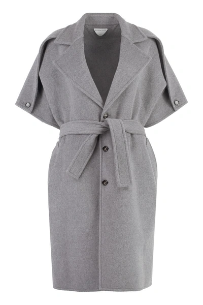 Shop Bottega Veneta Wool And Cashmere Coat In Grey