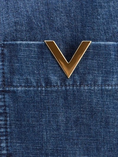 Shop Valentino Shirt In Blue