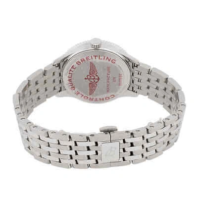 Pre-owned Breitling Navitimer Quartz Chronometer Diamond Ladies Watch A77320d91k1a1