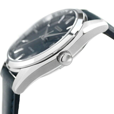 Pre-owned Citizen Collection Nb1060-12l Blue Men's Watch Silver Leaf Lacquer Dial Model N