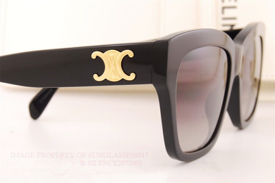 Pre-owned Celine Brand  Sunglasses Cl 40253i 01f Black/gray Gradient For Women