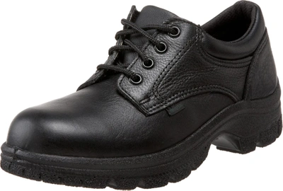 Pre-owned Thorogood Soft Streets Plain Toe Work Oxford Shoes For Women - Premium Black...