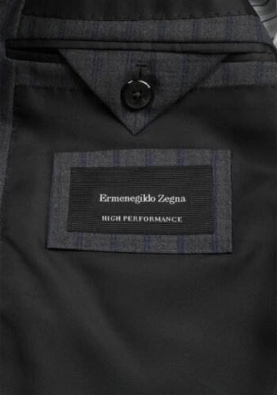 Pre-owned Zegna Ermenegildo  Mila Gray Striped Suit Size 50 / 40r U.s.