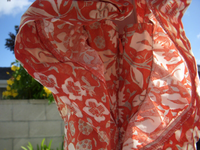 Pre-owned Ulla Johnson Kiri Orange Blossom Ruffled Mini Dress 100% Cotton Chose 6, 8 Or 10 In Pink