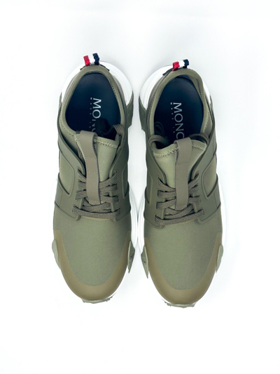 Pre-owned Moncler Men's Lunarove Low Top Sneakers Olive 9 / 42 $595 In Green