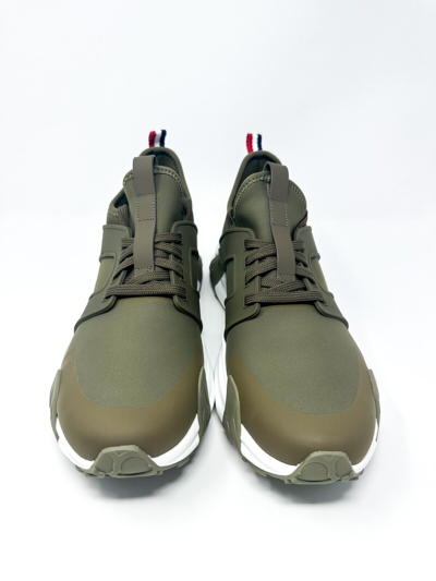 Pre-owned Moncler Men's Lunarove Low Top Sneakers Olive 9 / 42 $595 In Green