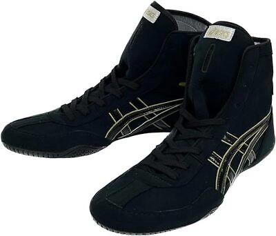 Pre-owned Asics Wrestling Boxing Shoes Prime Atack Black Gold