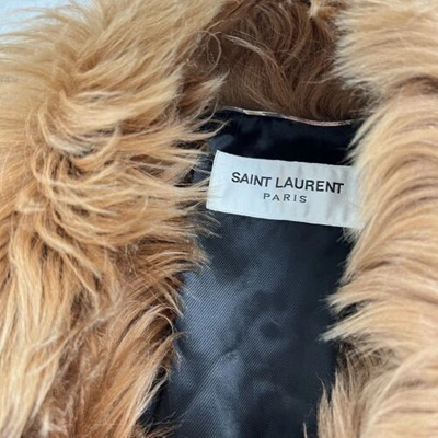 Pre-owned Saint Laurent Fur Overcoat In All Size In Brown