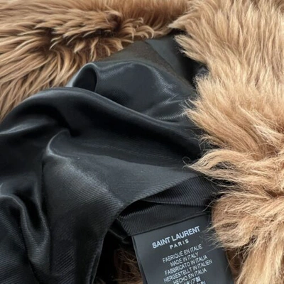 Pre-owned Saint Laurent Fur Overcoat In All Size In Brown