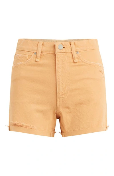 Shop Hudson Jeans Devon High Waist Cutoff Boyfriend Denim Shorts In Clay Destructed