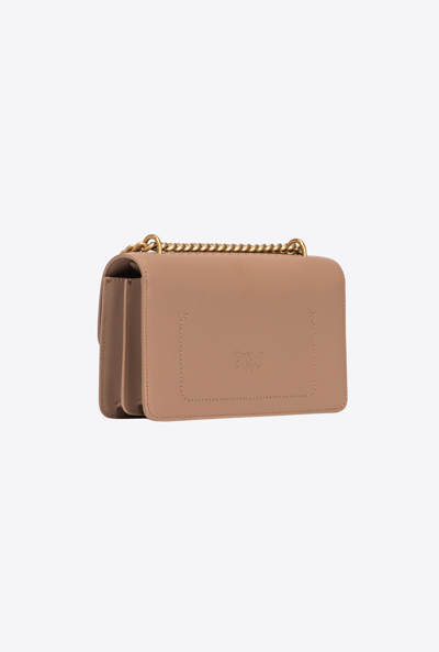Pinko Mini Love Bag One Simply In Biscotto Zenzero-antique Gold