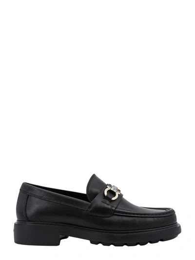 Shop Ferragamo Loafer In Black