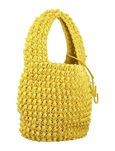 Shop Jw Anderson J.w. Anderson Popcorn Large Basket Bag In Yellow