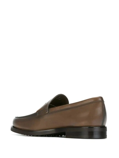 Shop Tod's Special Loafer Shoes In Brown