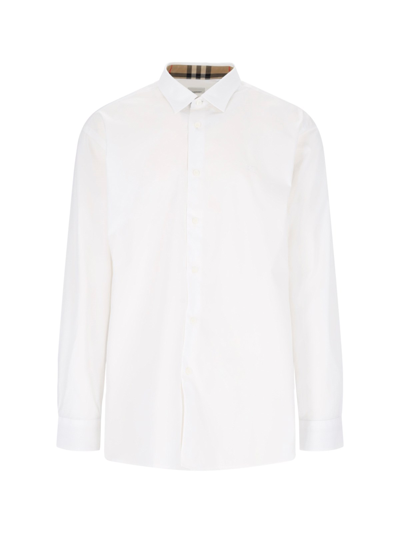 Shop Burberry 'sherfield' Shirt In White