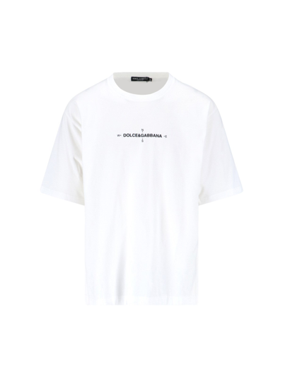 Shop Dolce & Gabbana 'marina' Print T-shirt In White